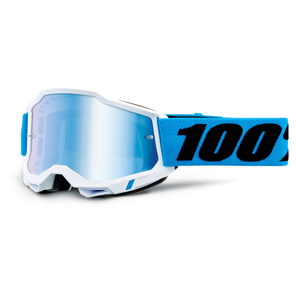 100% ACCURI 2 GOGGLE -NOVEL MIRROR BLUE LENS