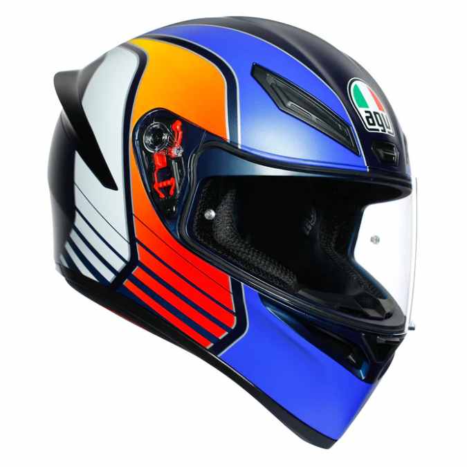 AGV K1 POWER- BLUE ORANGE WHITE