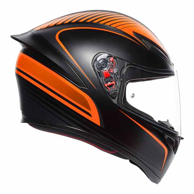 AGV K1 WARMUP- BLACK ORANGE