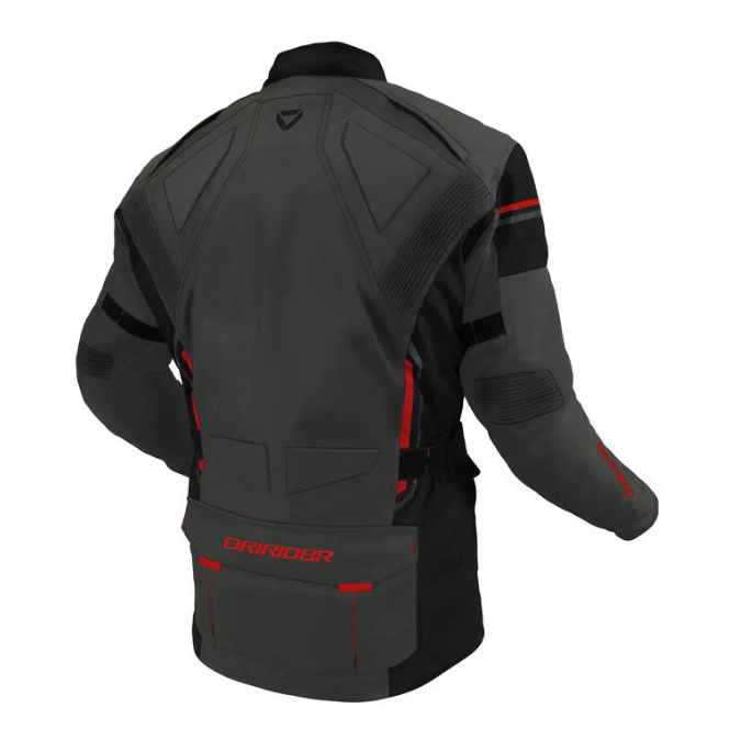 DRIRIDER COMPASS 4 JACKET- BLACK RED