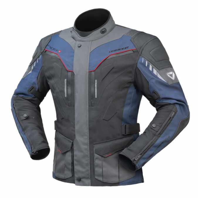 DRIRIDER NORDIC V JACKET- NAVY GREY