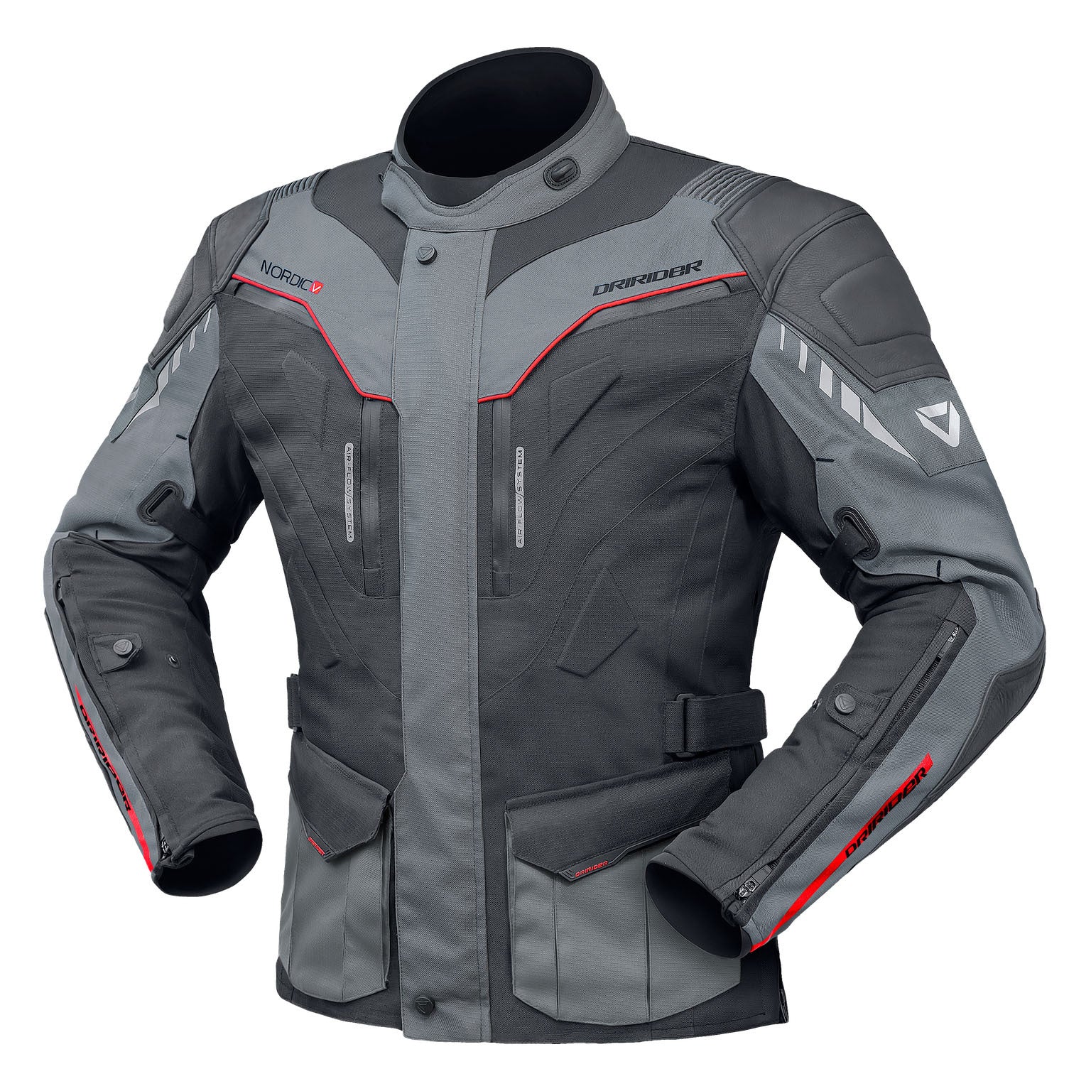 DRIRIDER NORDIC V JACKET- GREY