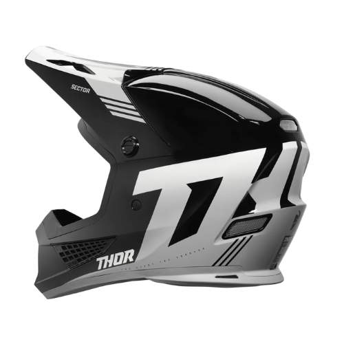 THOR 2024 SECTOR 2 CARVE HELMET- BLACK WHITE