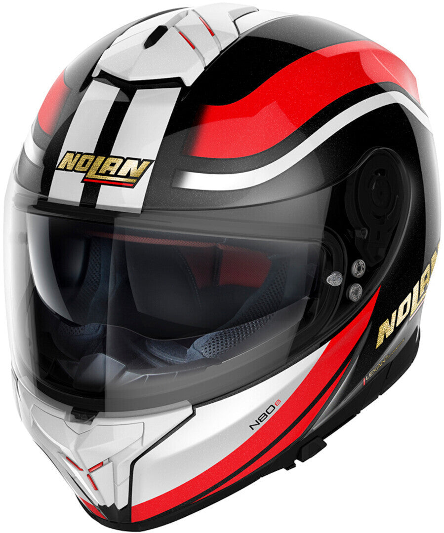 NOLAN N80-8 50TH ANNIVERSARY 26 HELMET- BLACK WHITE RED