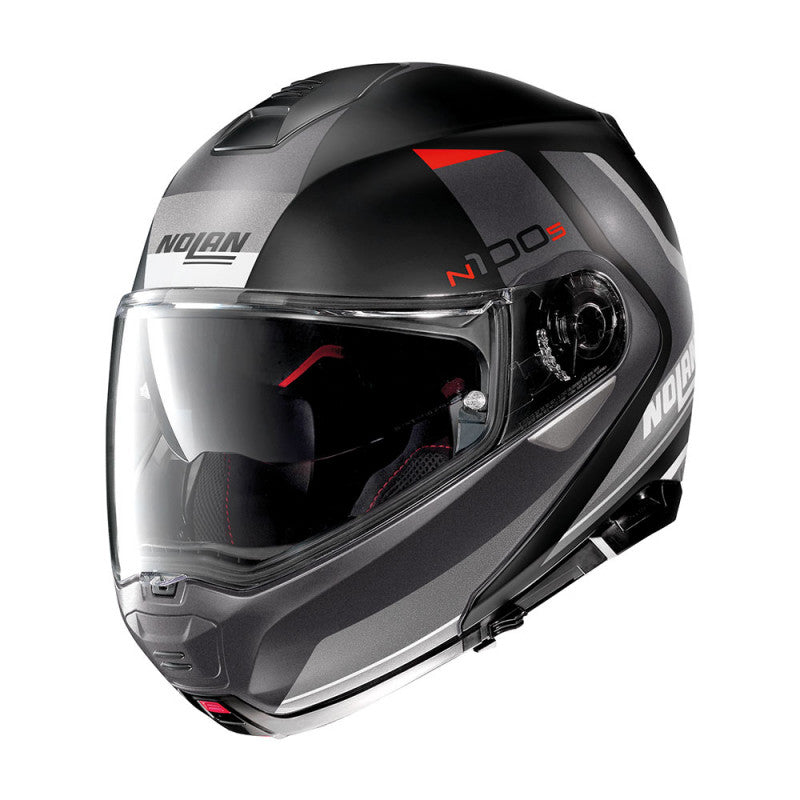 NOLAN N100-5 HILLTOP HELMET- FLAT BLACK GREY