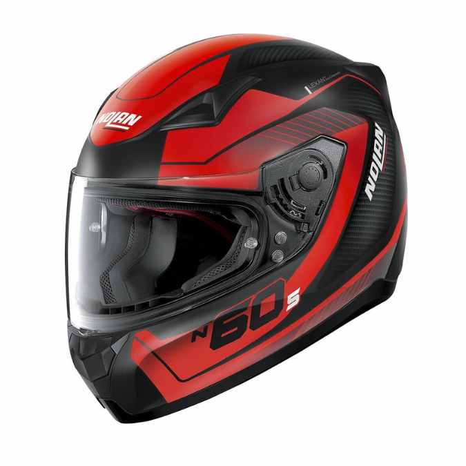 NOLAN N60-5 VELES 67 HELMET - FLAT BLACK RED