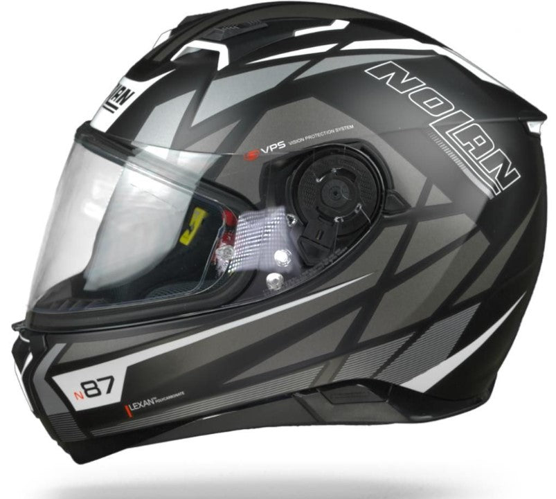 NOLAN N-87 ORIGINALITY HELMET – BLACK GREY WHITE