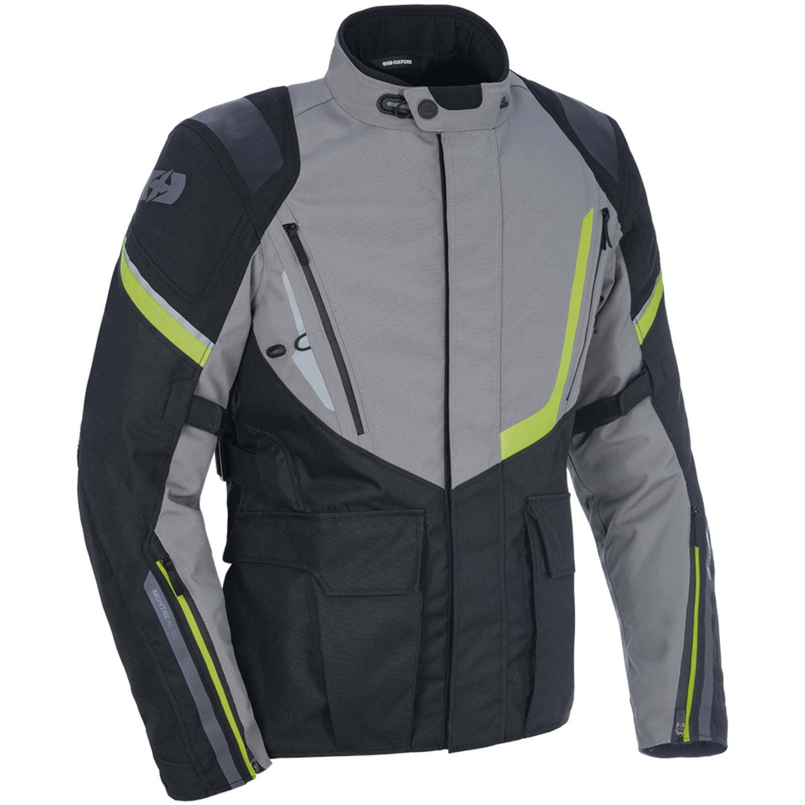 OXFORD 4.0 MONTREAL JACKET - BLACK GREY FLURO