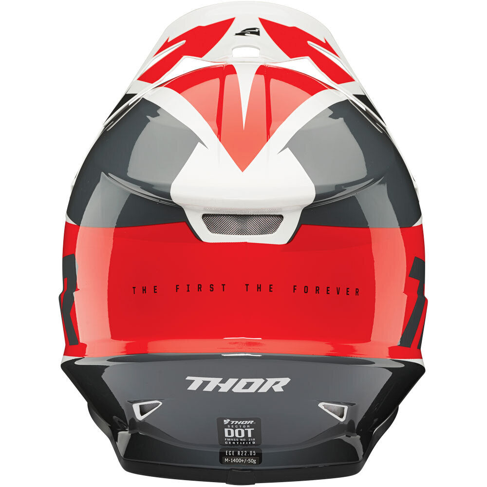 THOR SECTOR FADER HELMET - RED BLACK